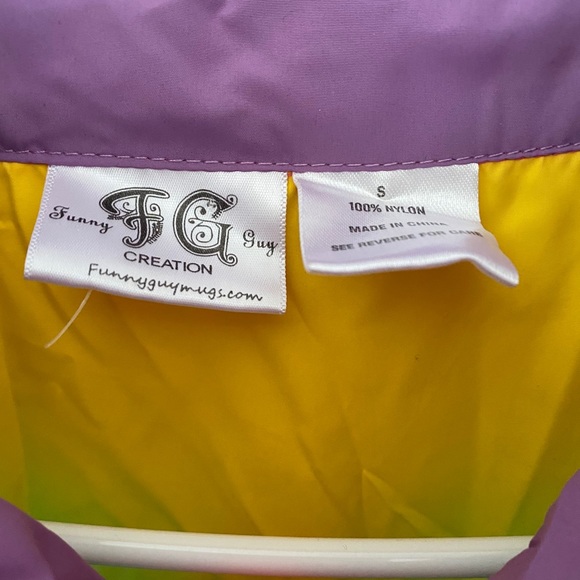 Funny guy retro 80’s 90’s Neón nylon jacket - Picture 2 of 3